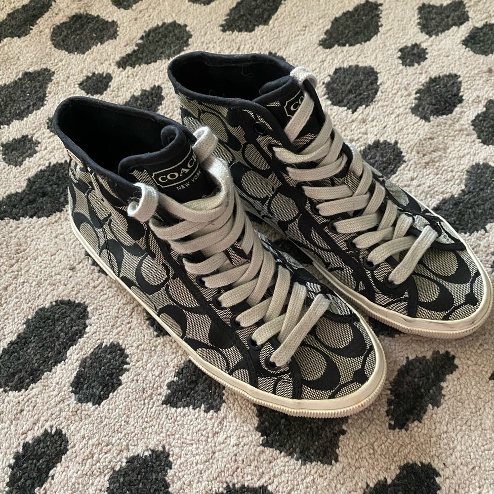 Coach Monogram High Top Sneakers
